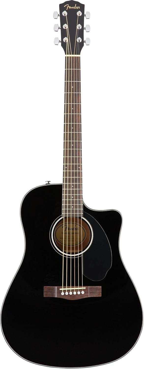Fender CD-60SCE Acoustic-Electric Guitar - Dreadnaught Body Style - Natural Finish