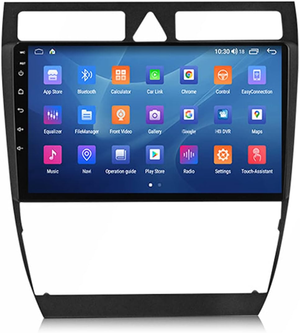 Double Din Car Stereo Radio Audio Receiver Support Carplay, Android Auto, Mirror Link, 9 Inch Touch Screen Car Stereo, Backup Camera, Bluetooth, FM/AM, for Audi A6 S6 1999-2004