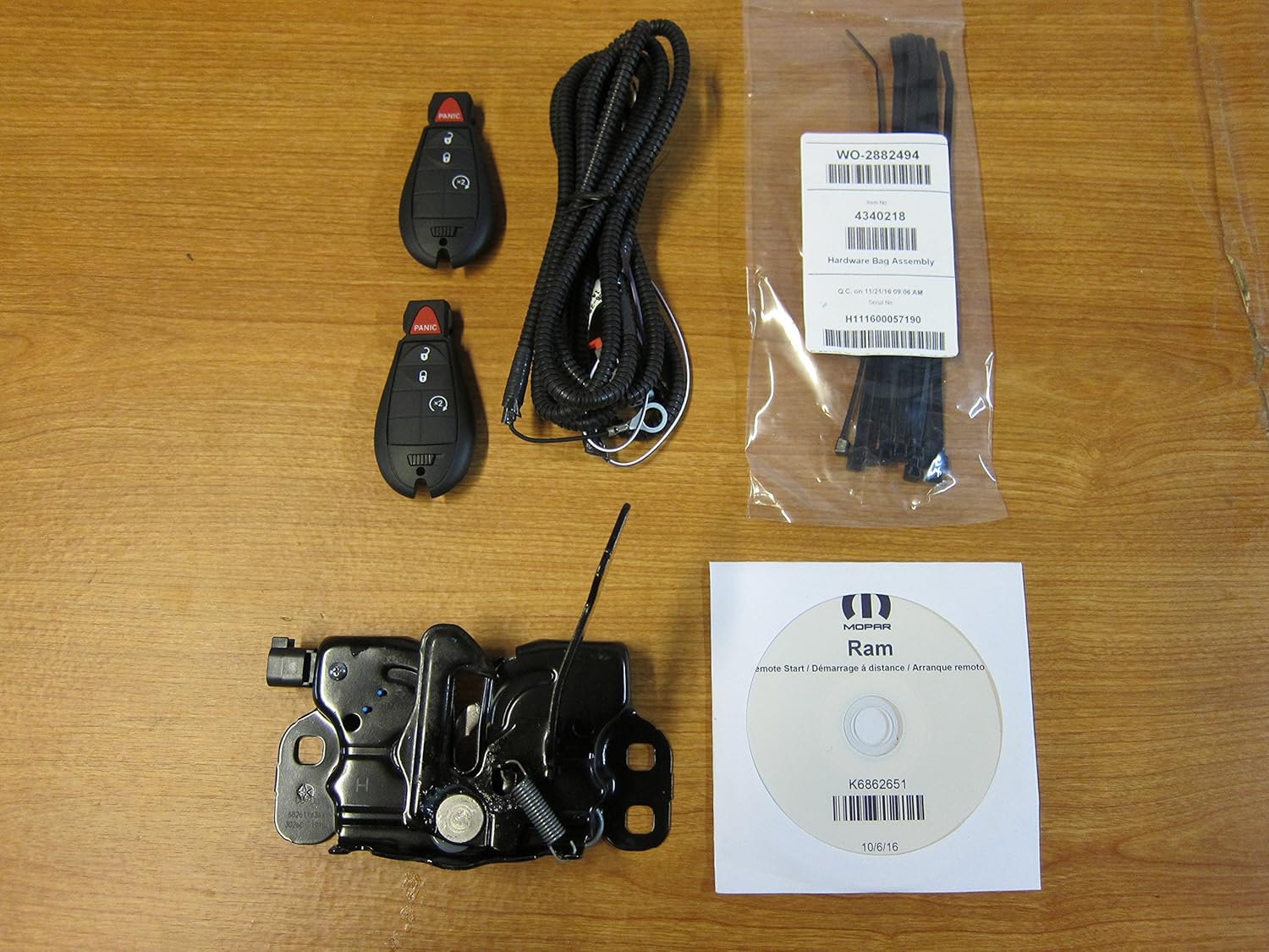 Mopar Dodge Ram 2500-5500 Remote Start Installation Kit OEM