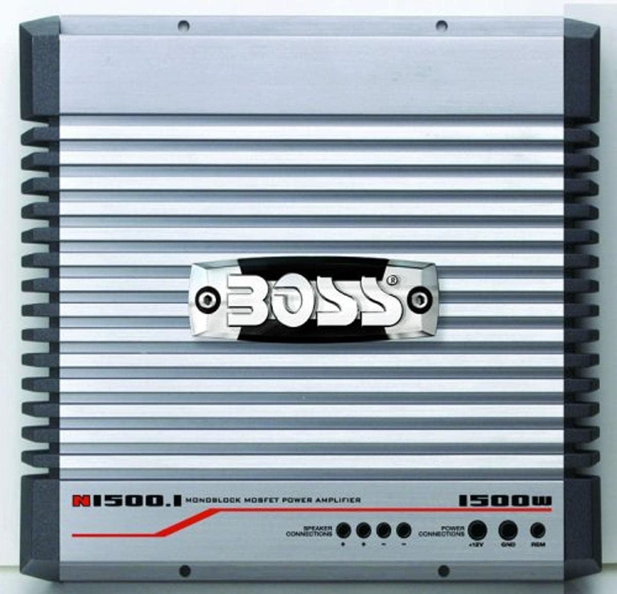 BOSS Audio Systems ONYX N1500.1 1500 Watts Mosfet Monoblock Power Amplifier with Remote Subwoofer Level Control