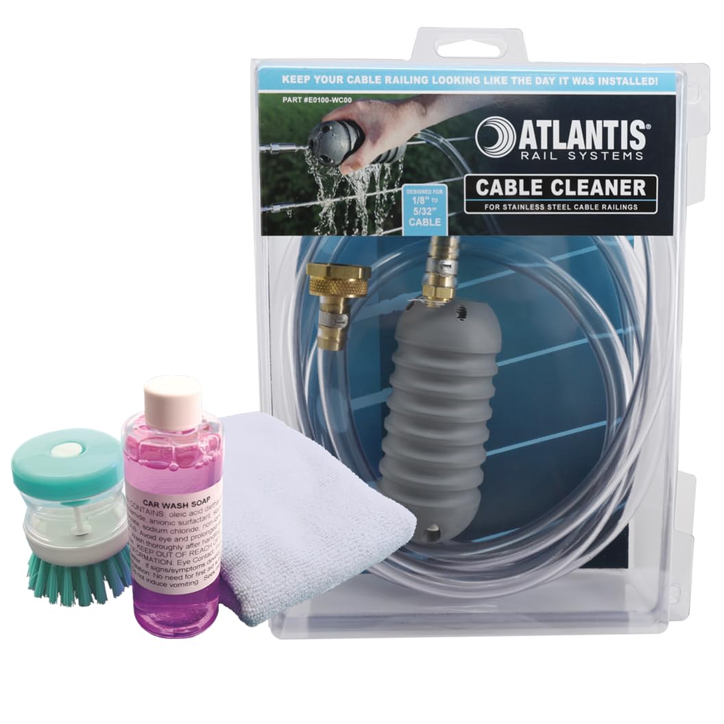 Atlantis Railing System Cable Cleaner & Cleaning Kit (E0100-WC00 & E0100-K001)