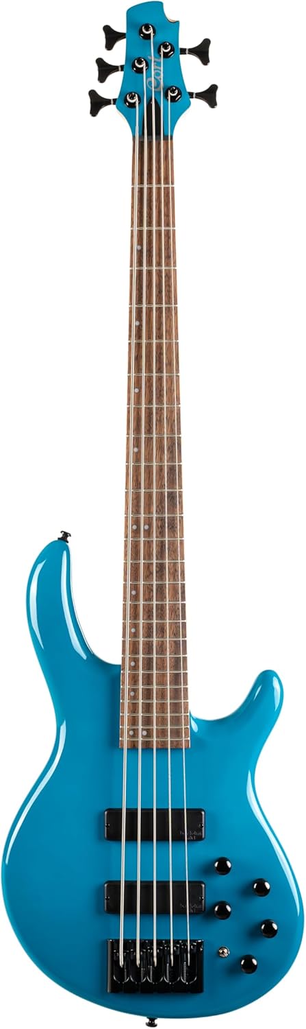 Cort Artisan Series C5 Deluxe 5-String Bass Candy Blue