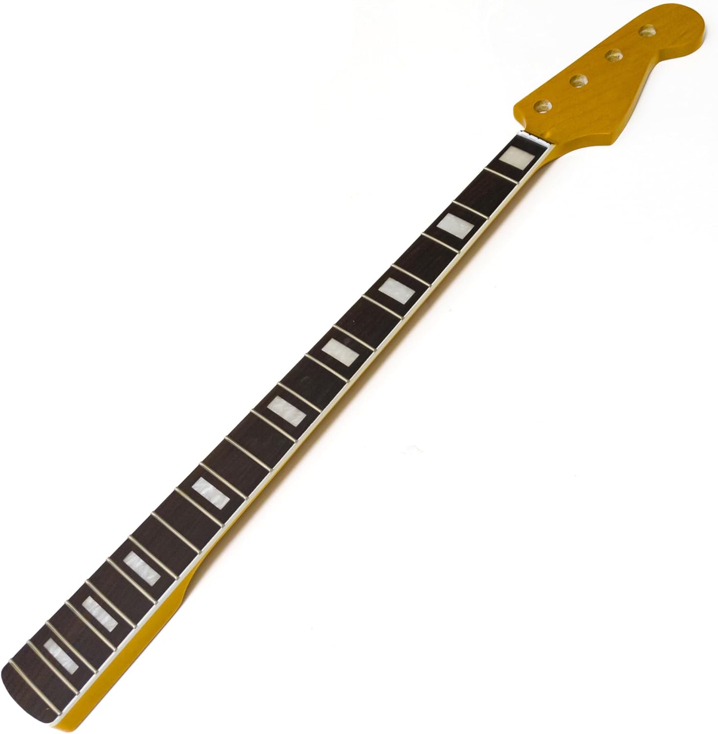 20 Frets Maple 4-String Bass Guitar Neck for Fender Jazz Bass, Rosewood Fingerboard, 38mm Nut, Adjustable Truss Rod, Gloss Finish