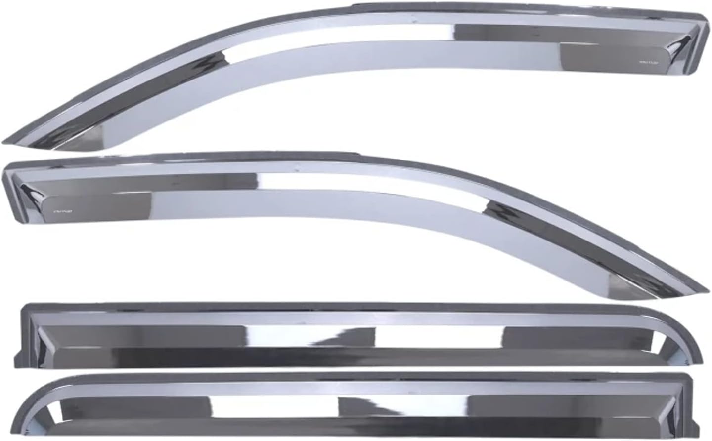 Putco Element Chrome Window Deflectors Fits Dodge Ram Truck 1500 2019-2026 Crew Cab - Set of 4 - in Channel Install