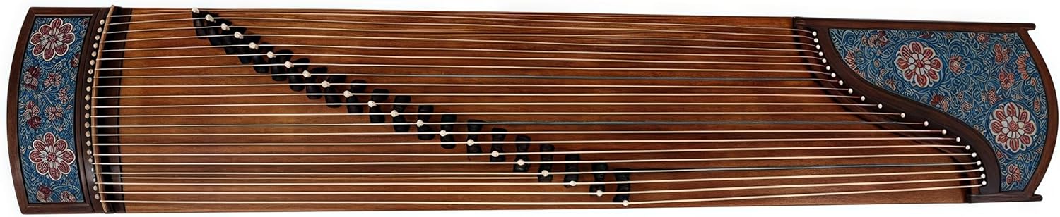 Chinese Zither, Guzheng, Chinese Instrument, Gu Zheng, Handcarved Aged Wood, 20-Yr Artisan Crafted, Natural Sound
