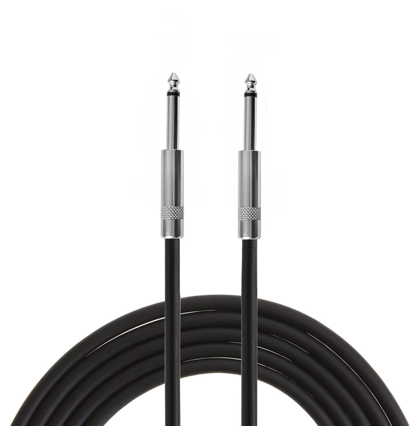 2 Pack 100ft 1/4 Inch to 1/4 Inch Male Speaker Cable, 100 feet 6.35mm Stereo Audio Connection Cord, 12 Gauge AWG Wires