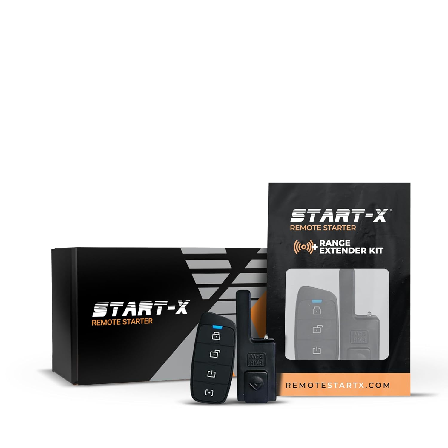 Start-X Remote Starter Kit + 3000ft 2 Way Range Extender for Ford F-450/F-550 Diesel (2023, 2024, 2025) Trucks with Push-to-Start or Key Ignition