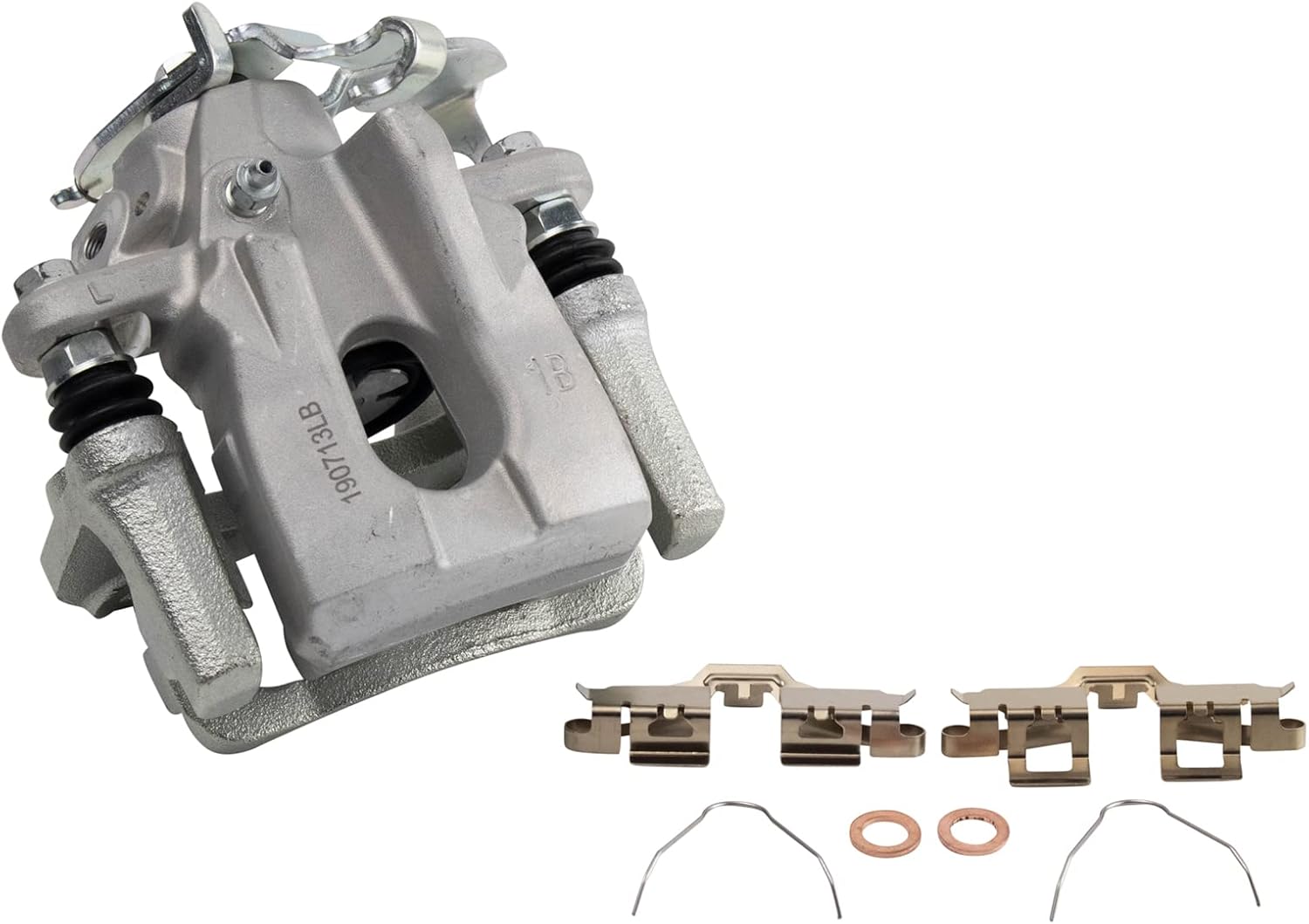 TRQ Rear Left Brake Caliper w/Bracket Drivers Side Compatible with 2008-2015 Scion xB