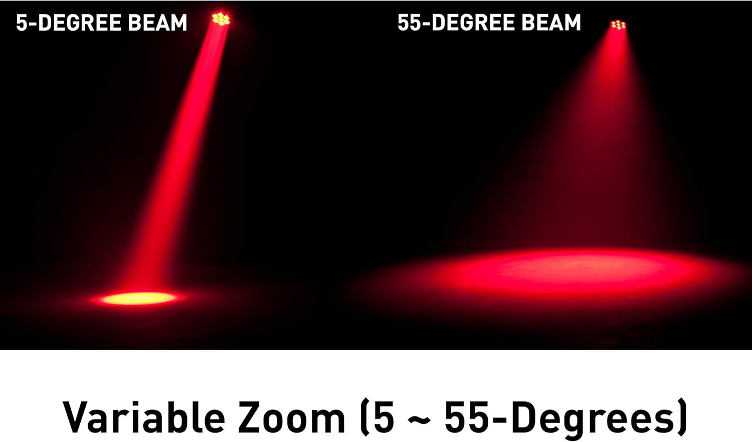 Vizi Hex Wash7 a 105W RGBAW + UV LED Powered Moving Head wash Light