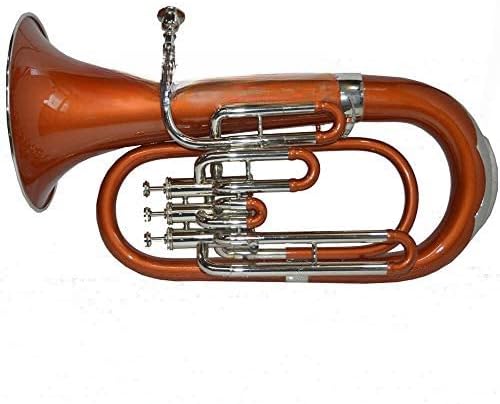 Bb Pitch Euphonium Copper Brass Color 3 Valve With Free Case Musical Instrument Gift