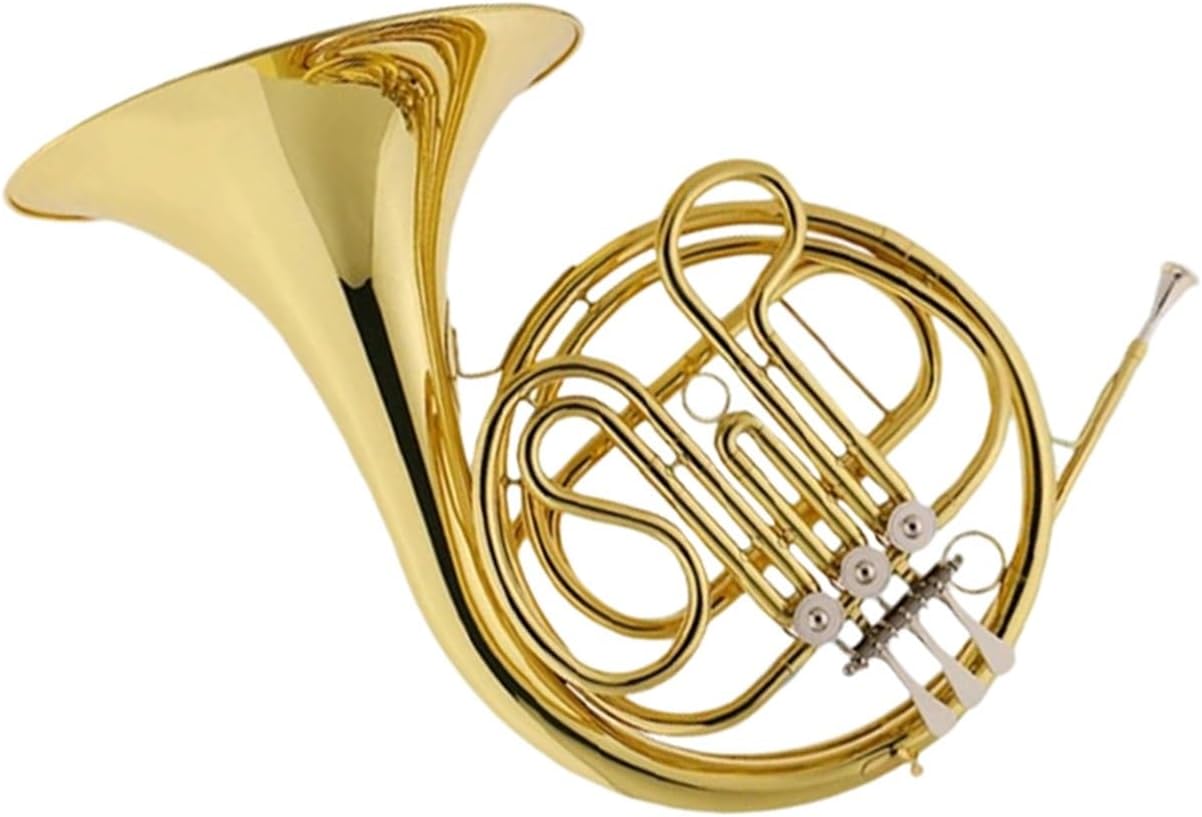 4 Key French Horn Adult French Horn Professional Instrument Brass Performance Four Key Double Row(4)