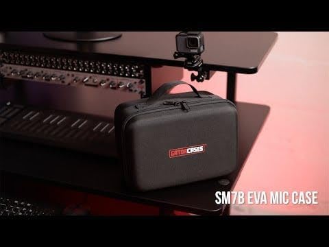 Gator Lightweight EVA Carrying Case with Custom Foam Insert for The Shure SM7B Vocal Microphone; (G-MIC-SM7B-EVA)