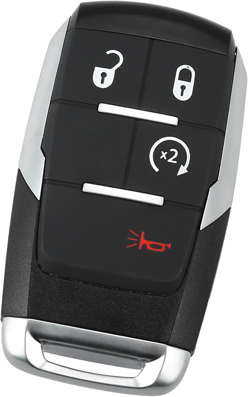 Keyless Entry Remote for Ram 2500 3500 4500 5500 2019-2021 433Mhz GQ4-76T 4 Button Reusable | Control Replacement Car Key Fob 1 Pcs