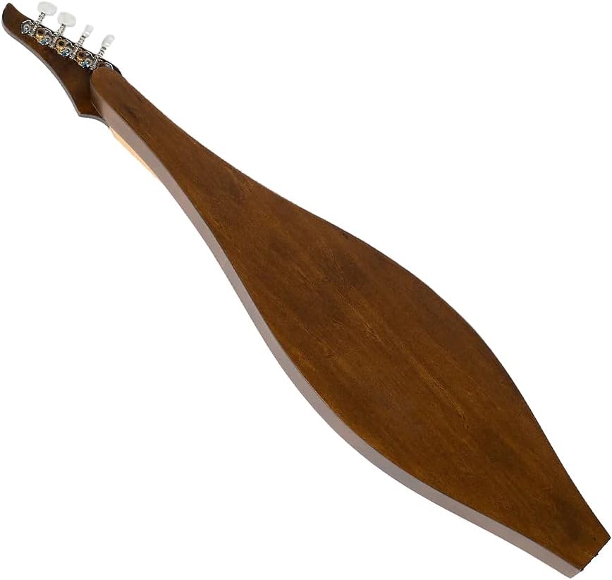 Applecreek ACD100 Dulcimer 4-String Spruce Teardrop Appalachian Mountain Instrument with Bag, Hal Leonard Book, D'Addario J64 Strings Bundle - Made in Romania ACD100K