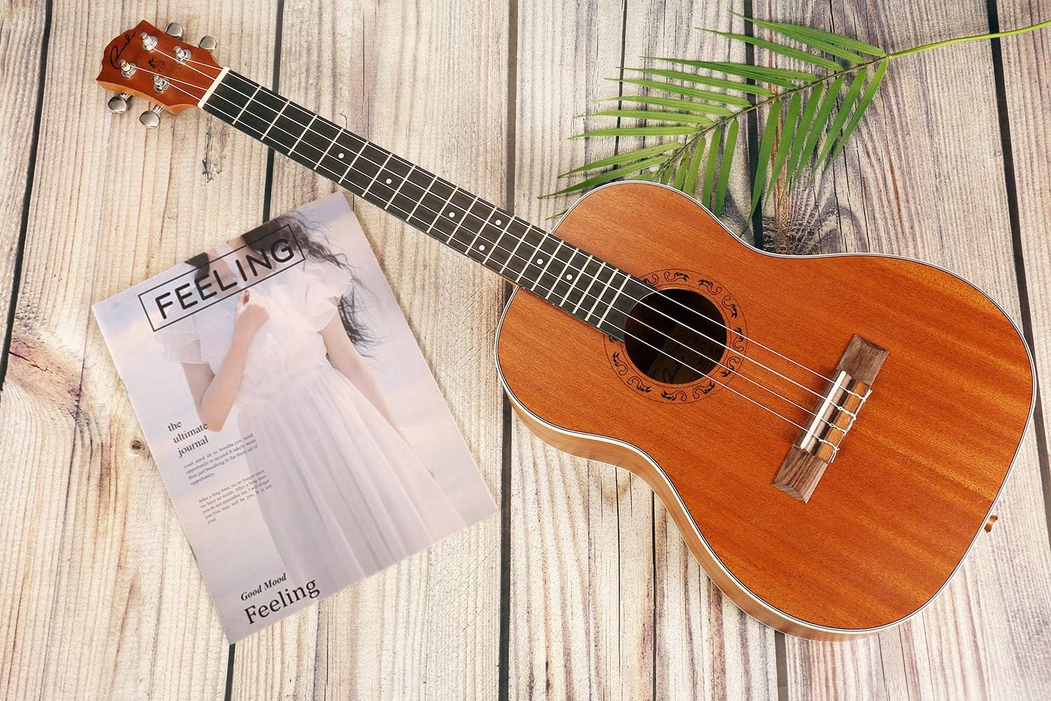 Ranch Baritone Ukulele 30 inch Ukelele Instrument Kit for Beginners Starter Pack Bundle Gig bag, Tuner, Strap, Adjustable Tool Set