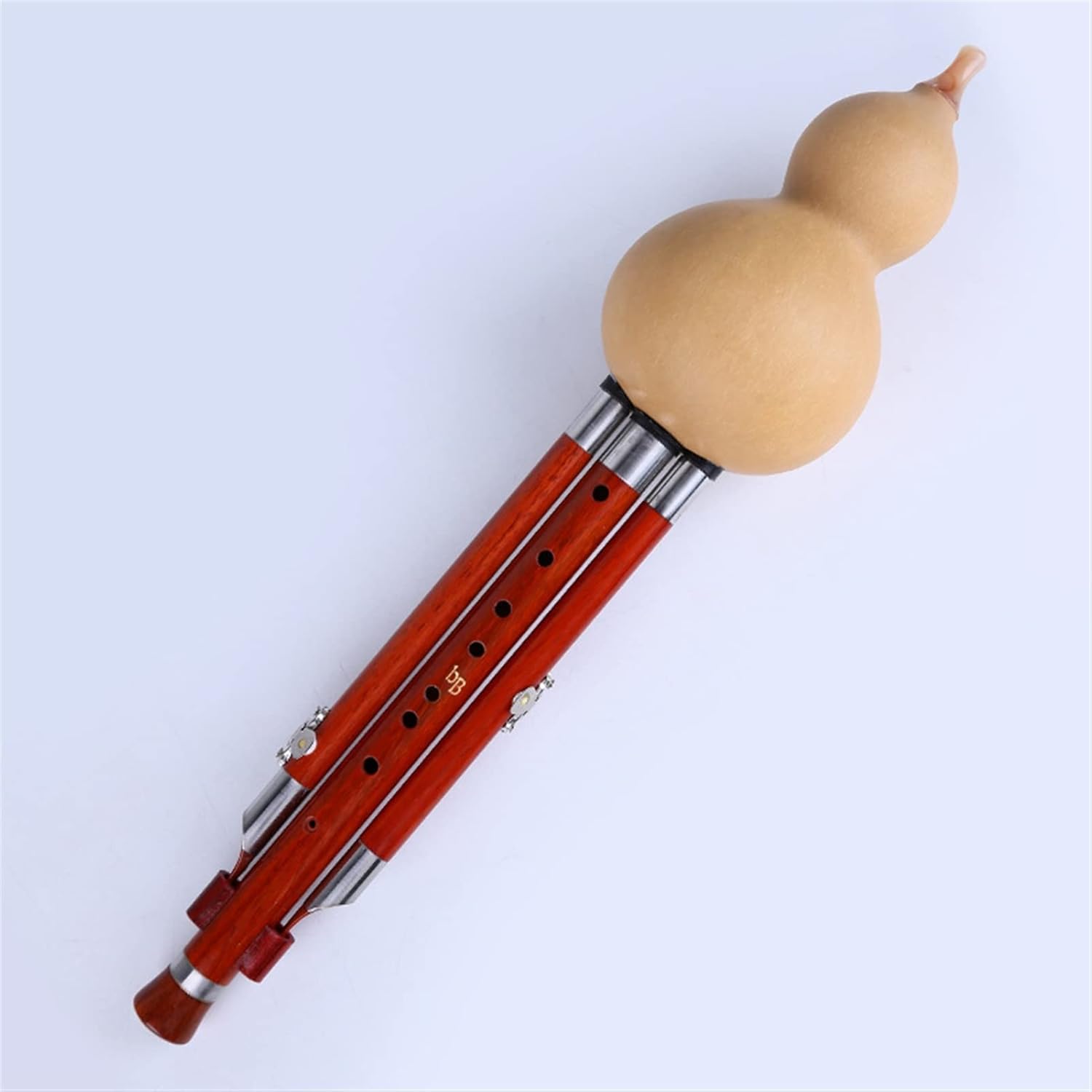 Musical Instrument Mahogany Nine-Hole Cucurbit Flute BB Wind Instrument Gourd Flute (Bb)