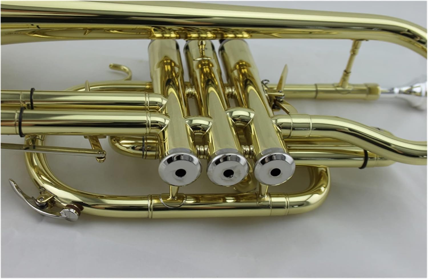 Trumpets Beginner Brass Body Gold Lacquer Tone Bb Cornet with Box Standard Student Cornet Trumpet Set