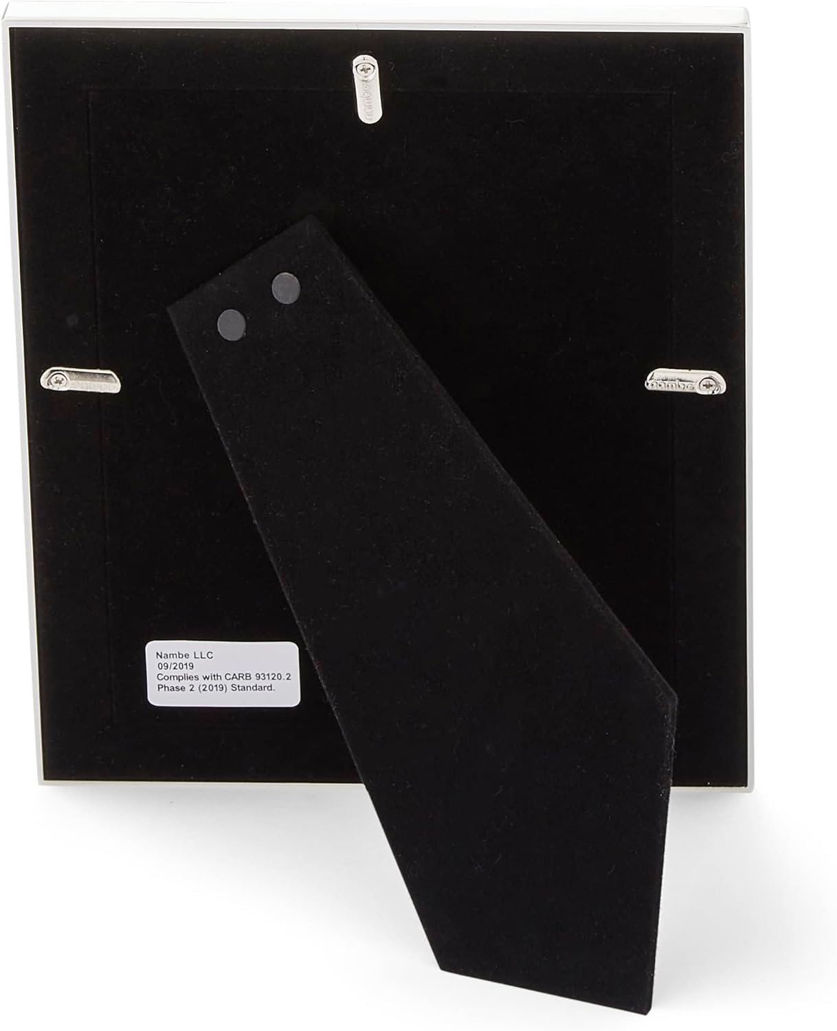 Nambé Dazzle Picture Frame, 5 x 7 Inch Silver-Plated Photo Holder - Elegant Glass & Silver Frame for Tabletop Display, Wedding, or Home Décor - Contemporary Metallic Design Reflecting Light Like Stars