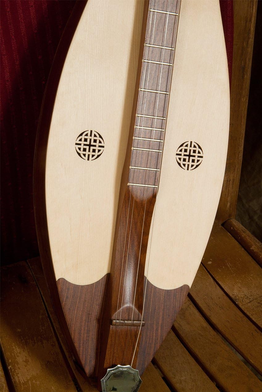 Roosebeck Grace Mountain Dulcimer 4-String Vaulted Fretboard Spruce Knotwork