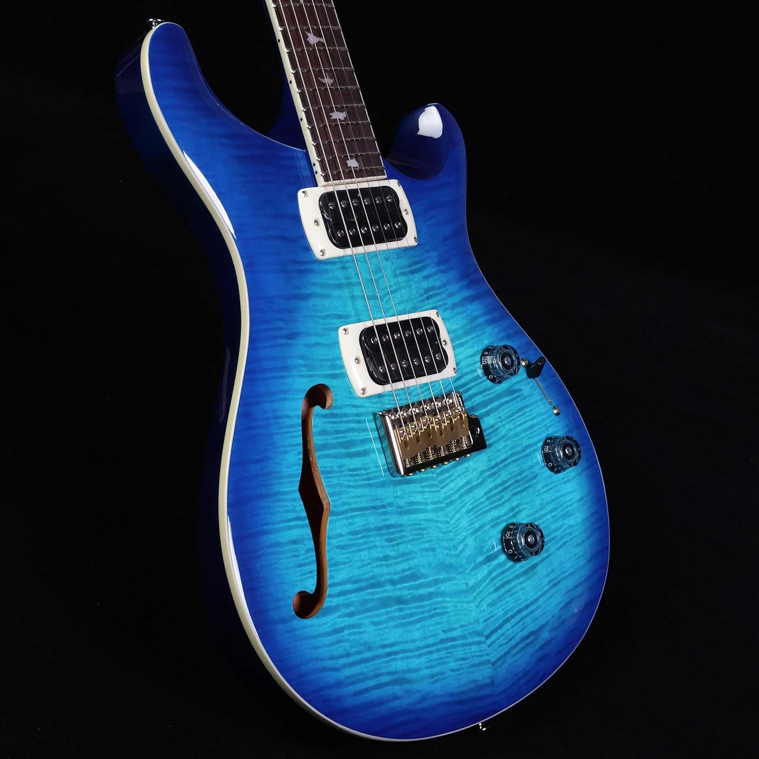 PRS SE Custom 24 Semi-Hollow Piezo, Lake Blue