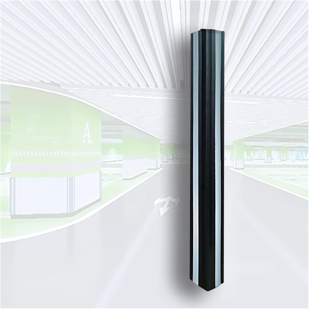 Reflective Garages Wall Corner Edge Safety Bumpers Warehouse Wall Guard for Car Doors Anti-Collision，Wall Protector for Parking Narrow (Color : Black)