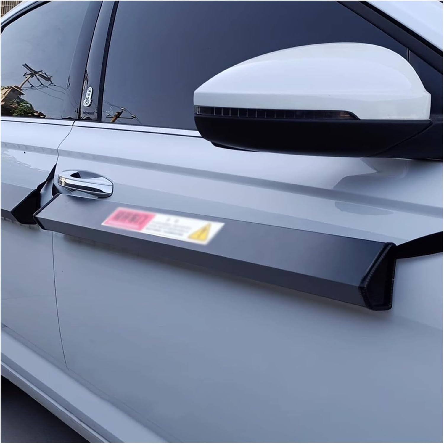 XPLKQXE Lightweight Dent Prevent Car Door Protector, Aluminum Alloy Car Door Guard, Removable Bumper Protector Strips, Protecting Your Car Doors(Gray,3pcs)