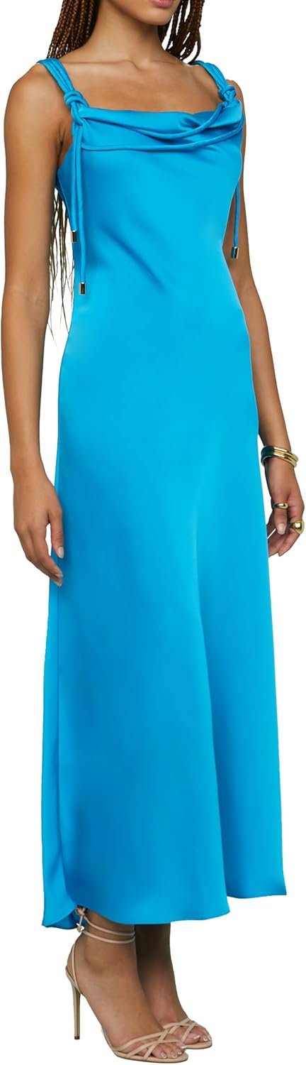 AMUR Women's Liza Pleated Midi Dress
