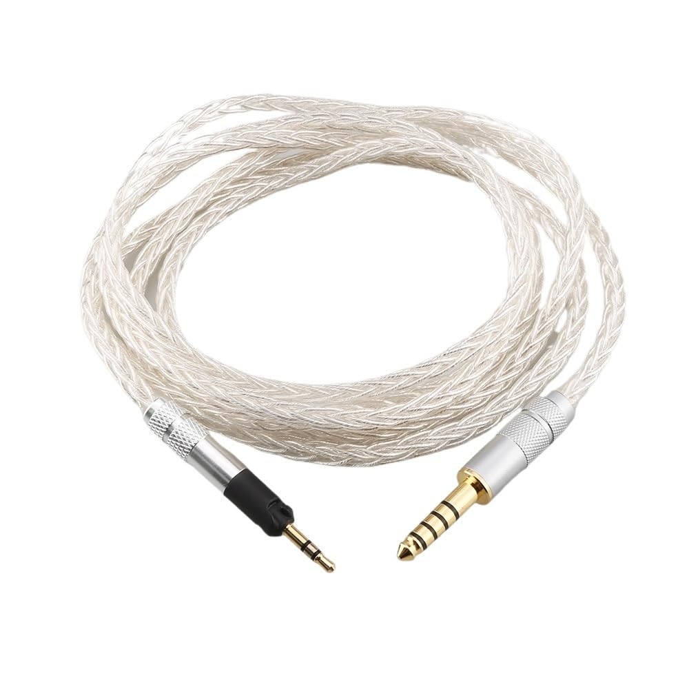 HiFi 8 Core Silver Plated OCC Earphone Cable(XLR 4 Pole Male,1.5m)