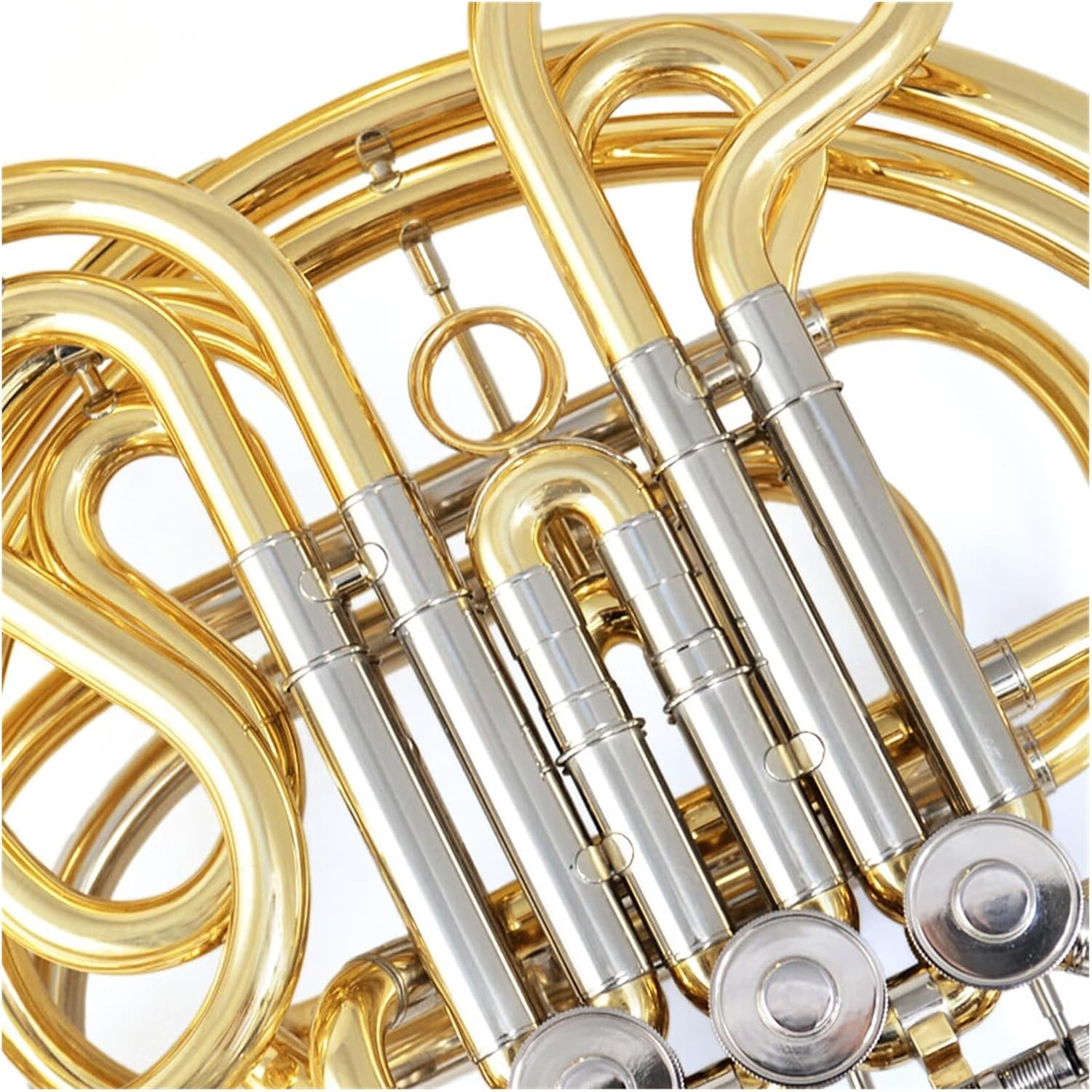 Professional musical instrument for beginners 4 key double row B flat French horn