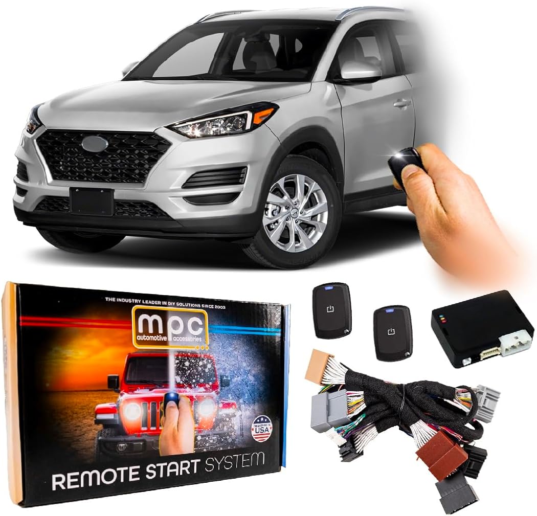 MPC Remote Start Kit Compatible with Hyundai Tucson 2017-2021 || Plug and Play || 1-Button Long Range Remotes || USA Tech Support