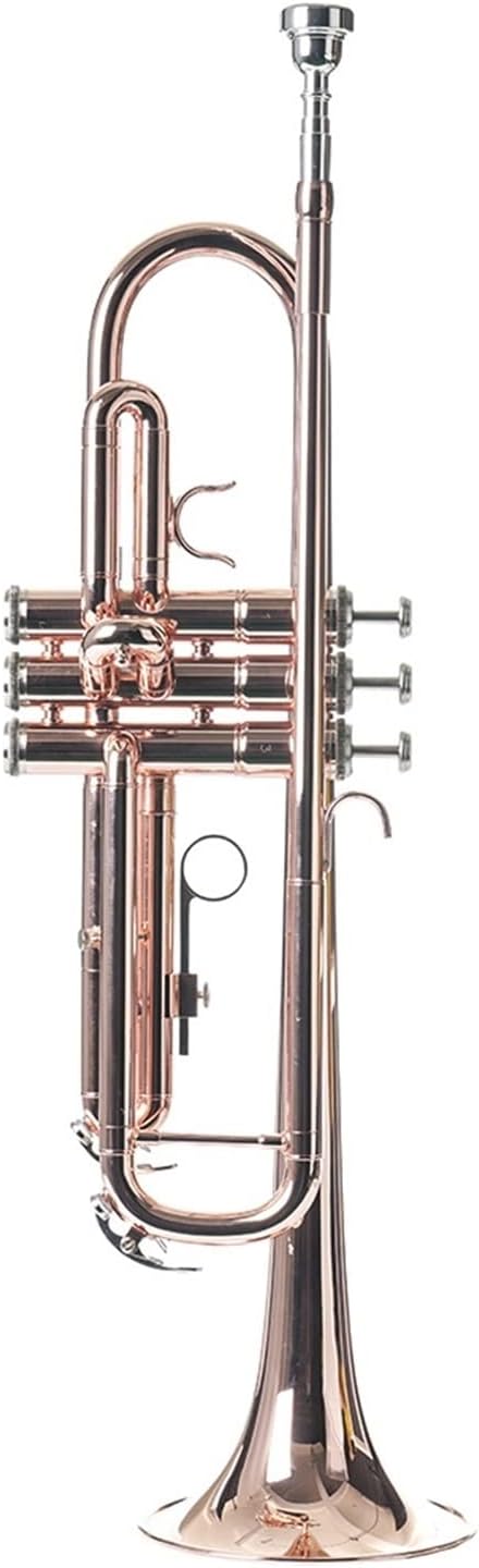 Rose Gold Trumpet Instrument Playing-Level Adult Wind Band B-Tune Phosphor-Bronze Beginner Test Grade Brass Instrument Professional Trumpet