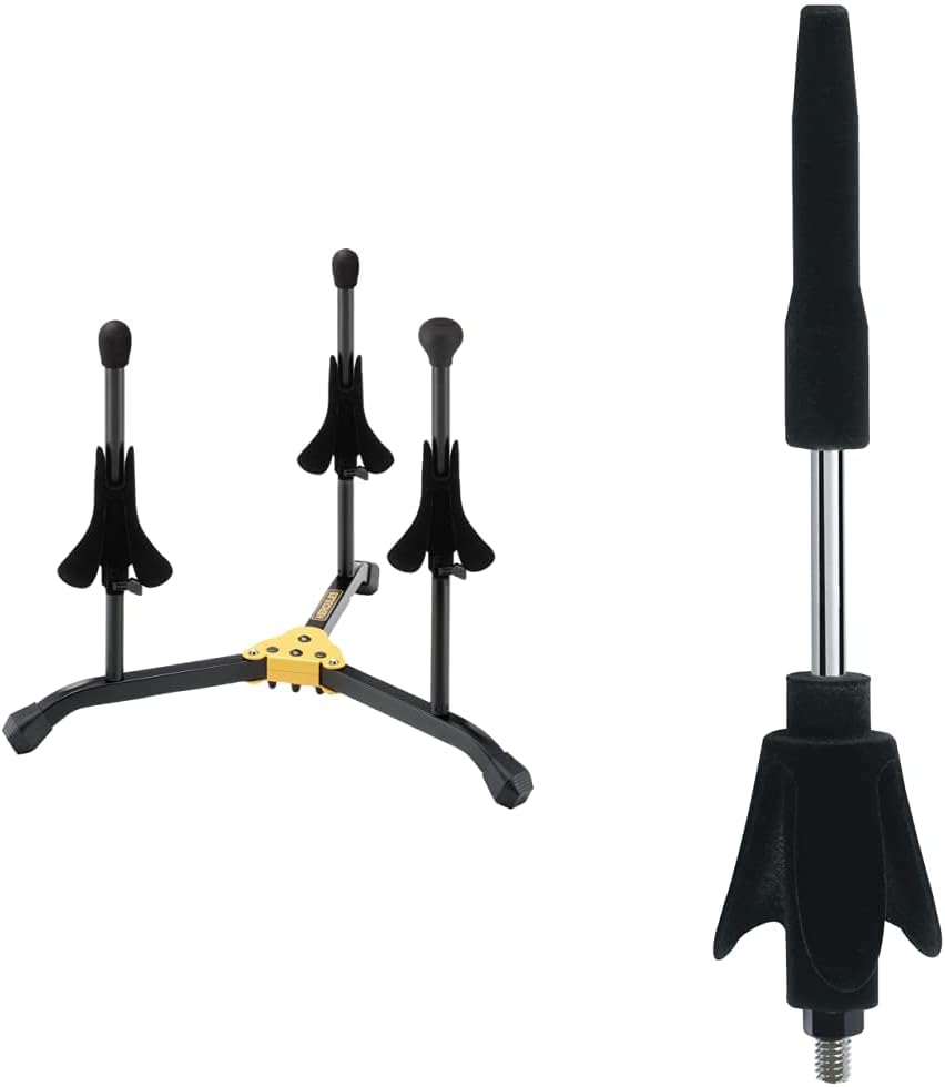 Hercules Trumpet/Cornet/Flugelhorn Stand Bundle with Flute/Clarinet Peg
