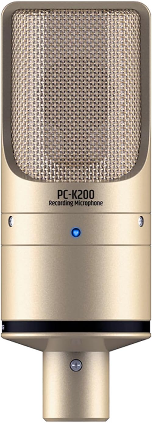 XLR Microphone, Professional Cardioid Condenser Mic with All Metal Construction and Ultra Low Self Noise, for Studio Recording, Vocals, Podcasting