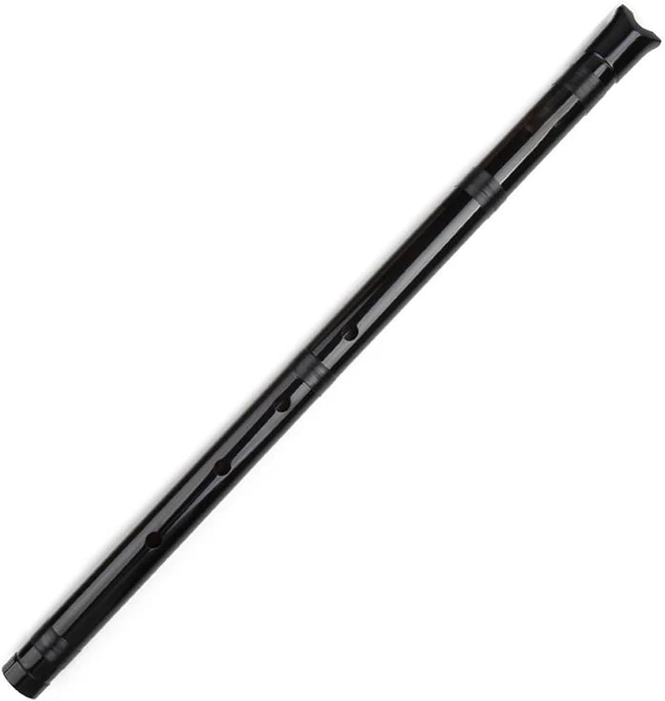 C Bamboo Flute Flute D Key Shakuhachi Woodwind Instrument With Bag 5 Holes Suitable For Beginners(Black)