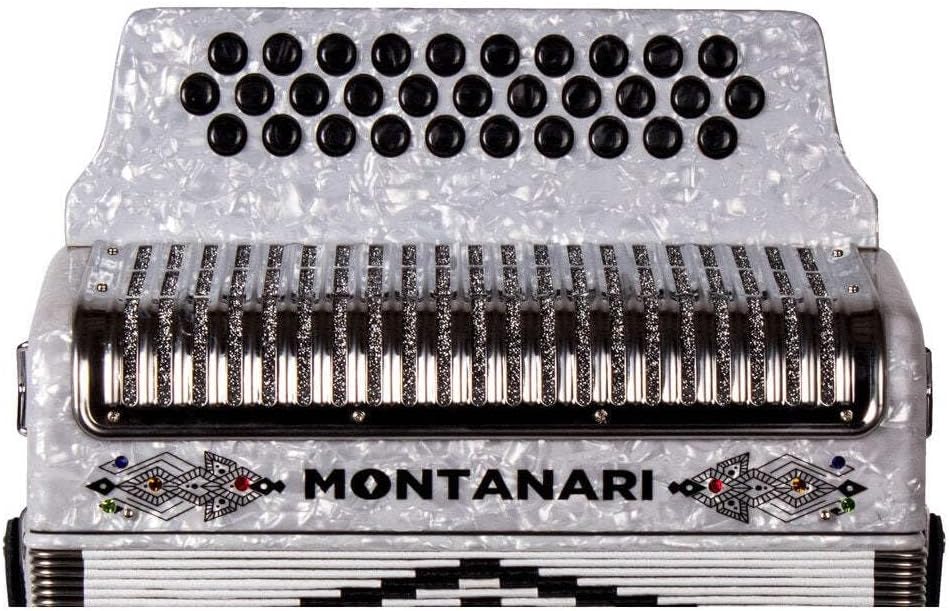 Montanari 3112 G Acordeon SOL Blanco Accordion GCF