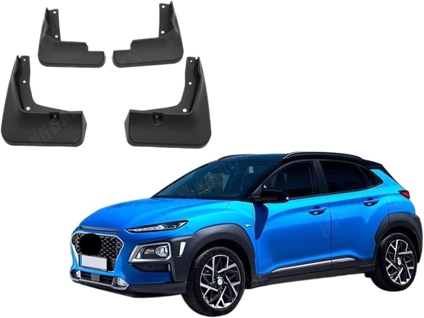 Compatible with Car-Styling Mudguard Compatible with Hyundai Kona 2018-2022 Accessorirs Splash Guards Mud Flaps Mud Guard Fender Car Styling Sticker