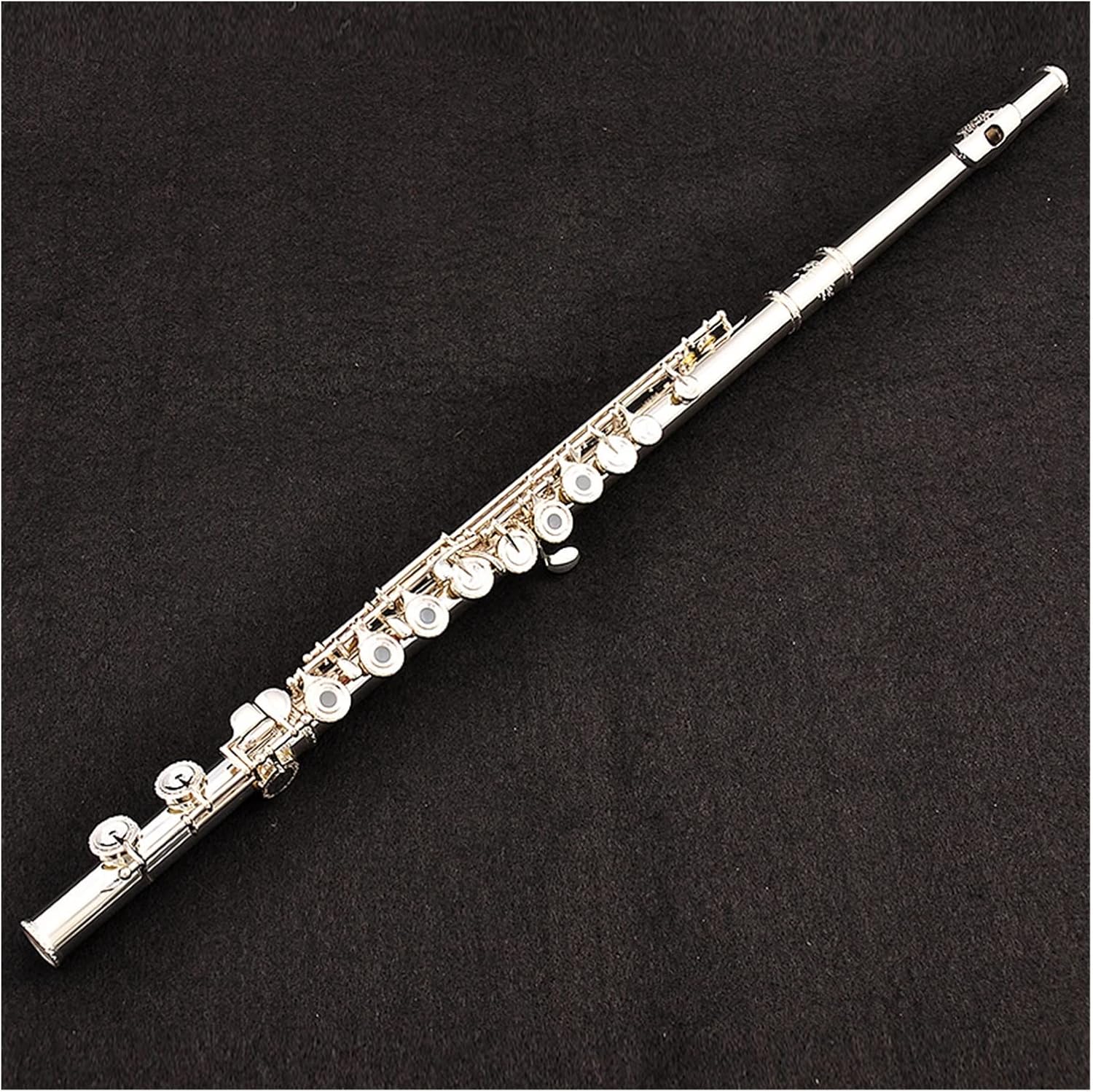 TSTS Flutes Musical Instrument Flute Musical Instrument 16 Open and Closed Holes Dual-Purpose Flute French Silver-Plated Carved Wind Instrument