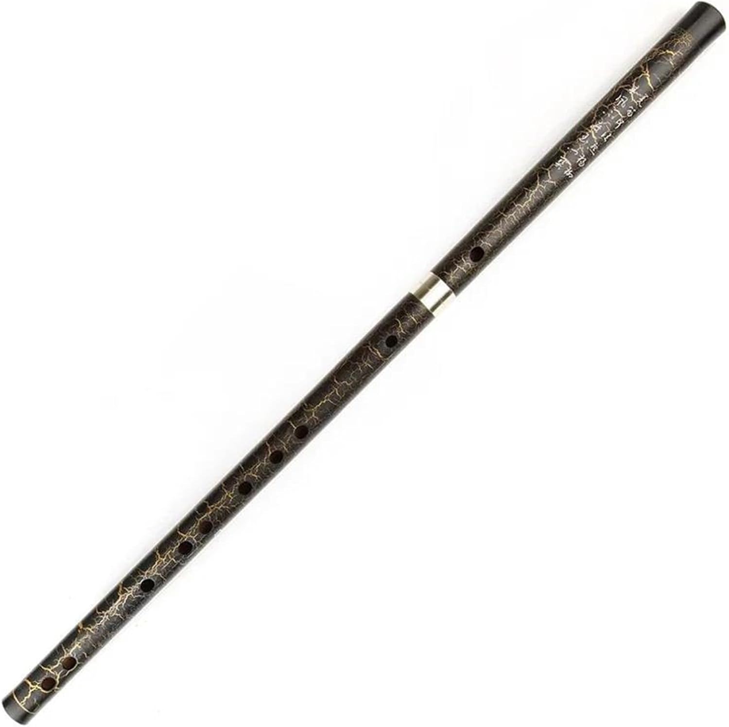 Black Flute Traditional Instrument Handmade Woodwind Instrument D Key Detachable(E KEY)
