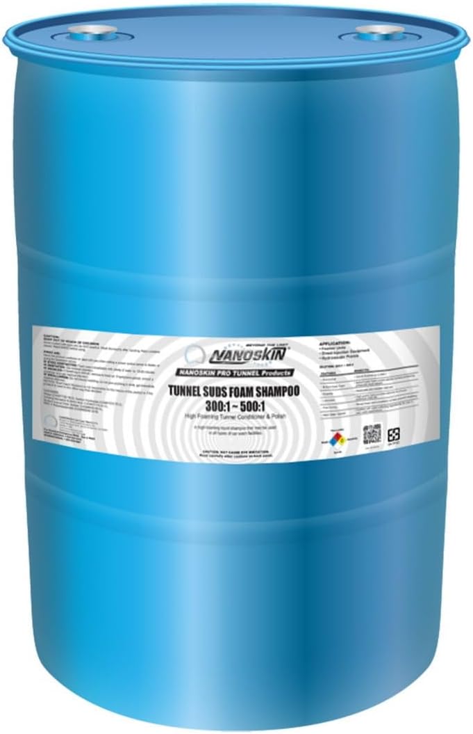 Nanoskin Tunnel SUDS High Foaming Shampoo (Neutral Color) (Dilution Ratio: 300:1~500:1) [NA-TFS3840C], 30 Gallons