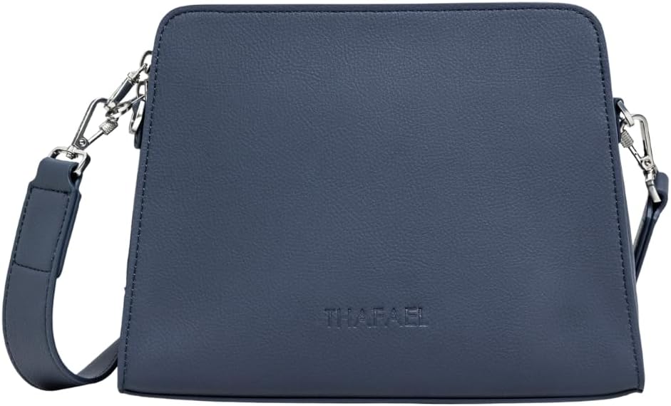 La Trotteuse Anti-Theft Crossbody Travel Bag – Vegan Leather, Medium Size