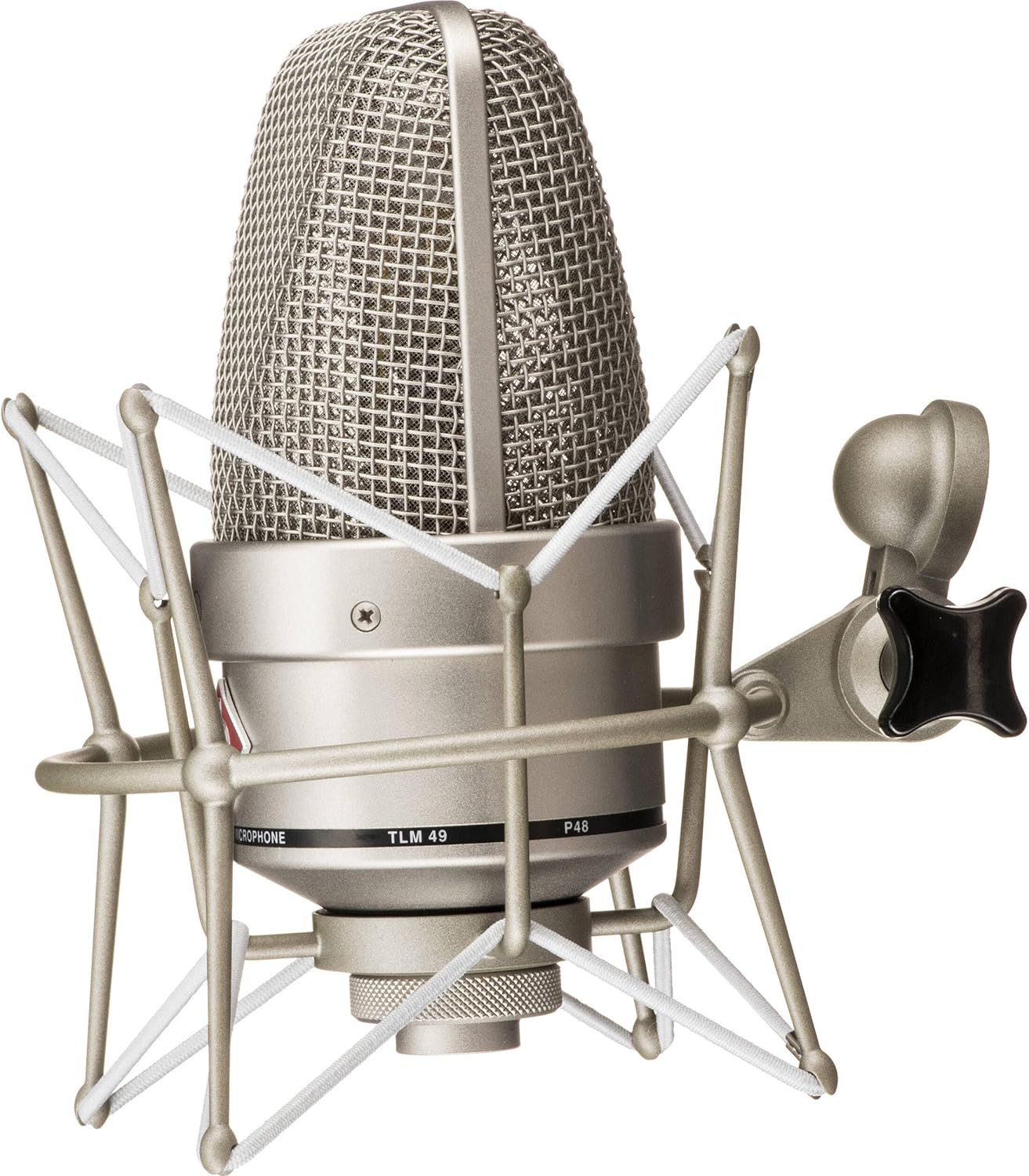 Neumann TLM 49 Large-Diaphragm Condenser Microphone with On-Stage MS7701TB Telescoping Euro Boom Mic Stand, 20' XLR Cable and Pop Filter
