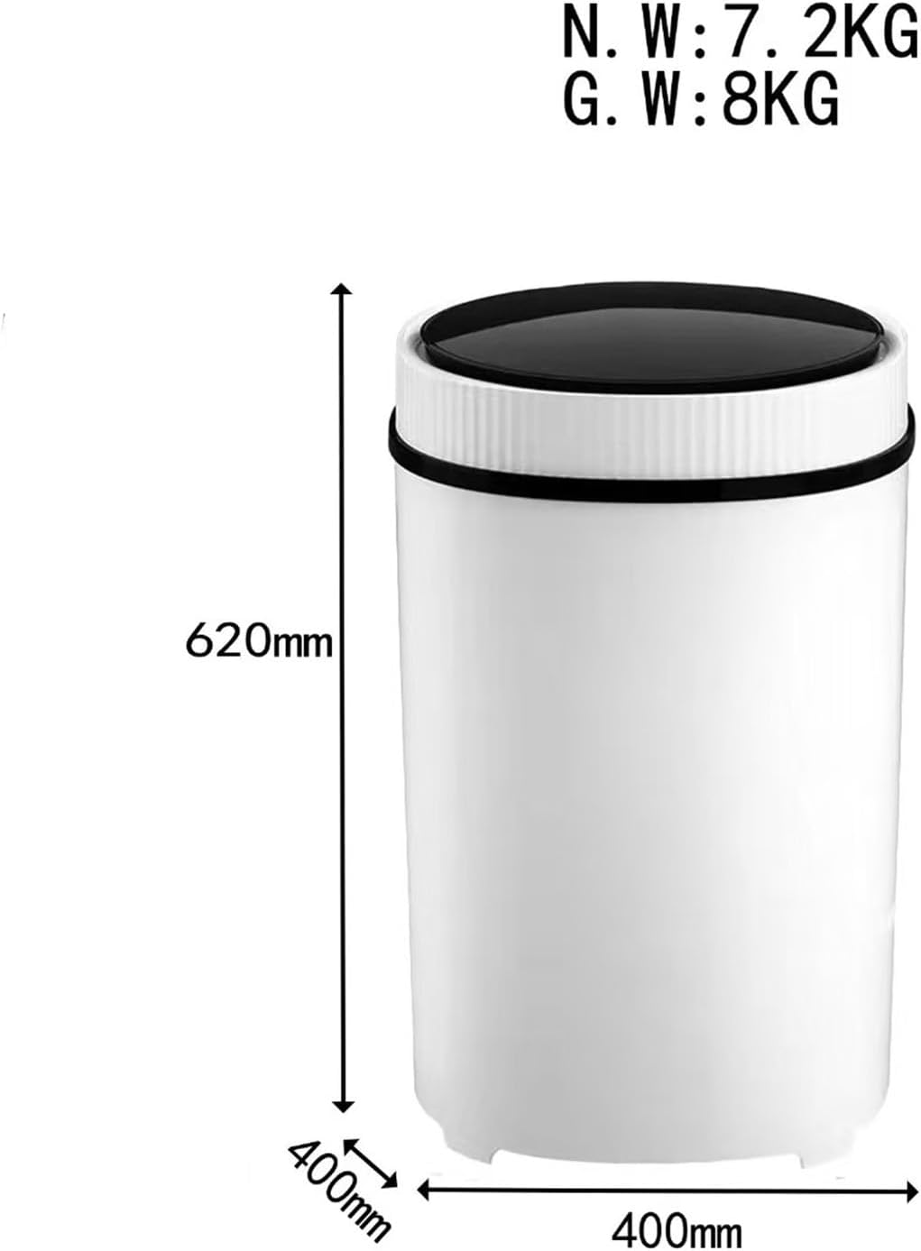 Large capacity large round drum shoe washing machine, large single drum portable single drum mini semi-automatic