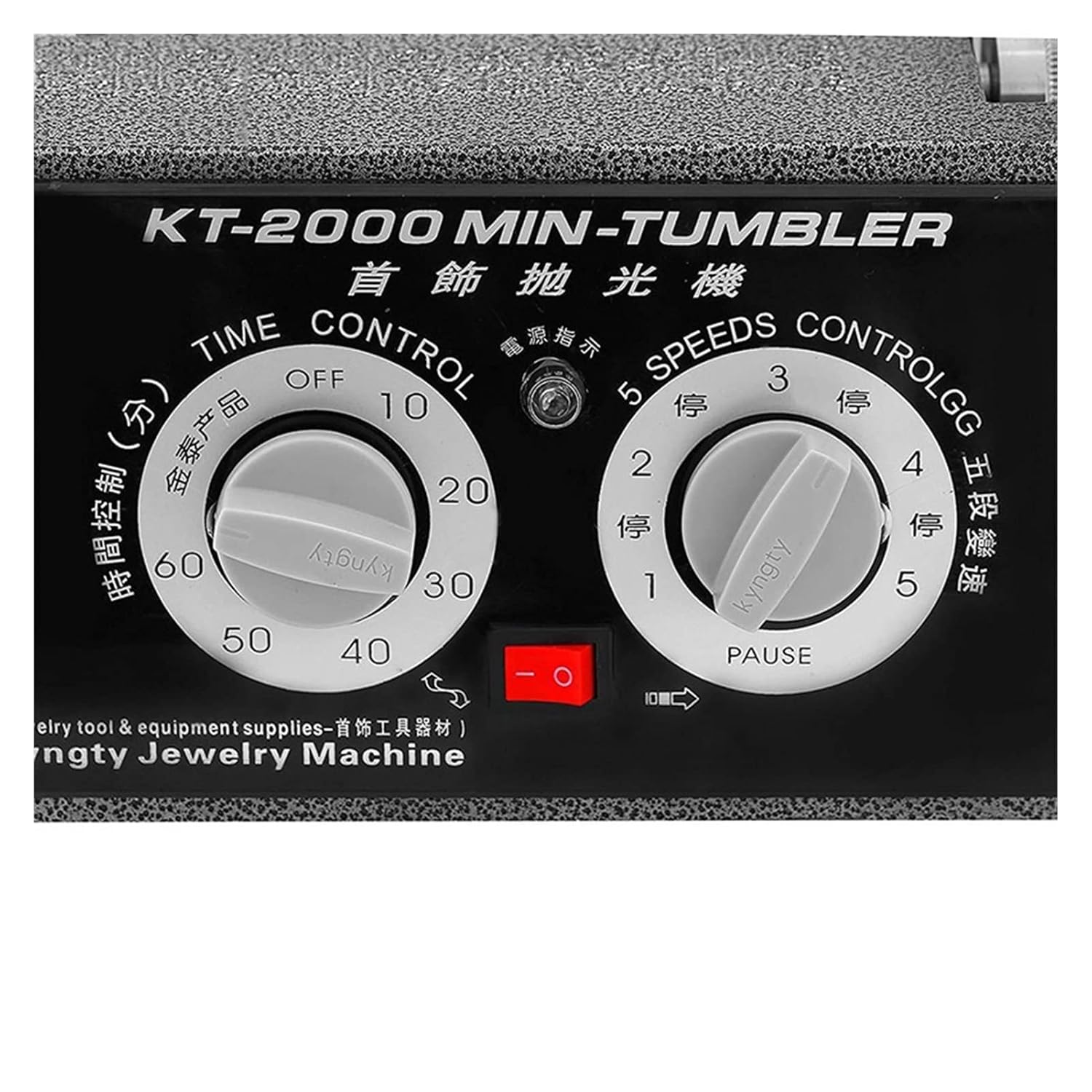 Jewelry Polisher, Drum Polishing Machine, Metal Silver Jewellery Cleaning Machine, Small Rotary Drum Machine, Desktop Gold Tool KT2000