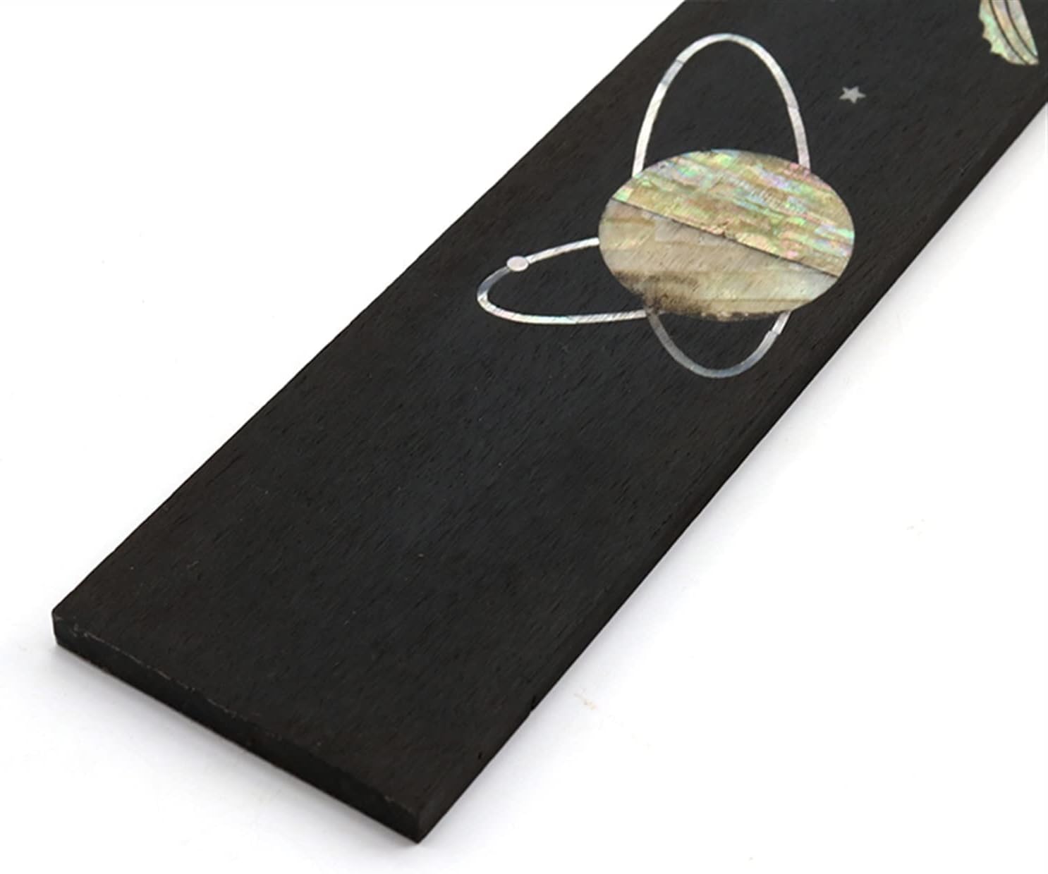 ZUZU Guitar Fingerboard Ebony Inlaid Color Shell Ebony Fingerboard Making Guitar Fingerboard Material Accessories Unfinished Guitar Neck