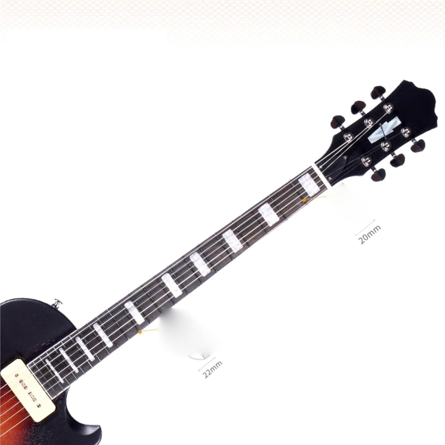 Beginner Electric Guitar Kits Flat Jazz Electric Guitar(Yellow)