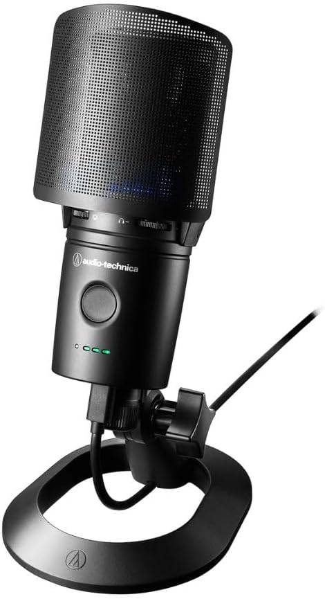 Audio-Technica Cardioid Condenser USB Microphone (AT2020USXP) Bundle with Polsen HPC-A30-MK2 Monitor Headphones & Pop Filter