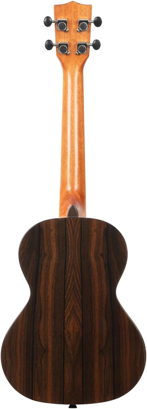 Kala Ziricote Tenor Ukulele by Kala KA-ZCT-T Bundle with a Tuner and Polishing Cloth