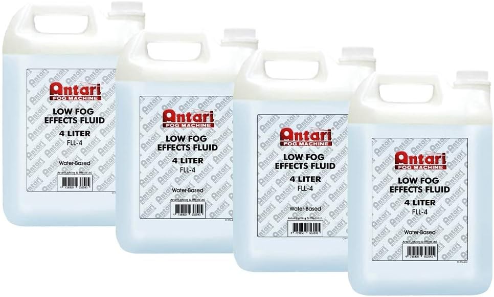 Antari FLL-4 Low Lying Fog Fluid, 4 Liter (4-Pack)