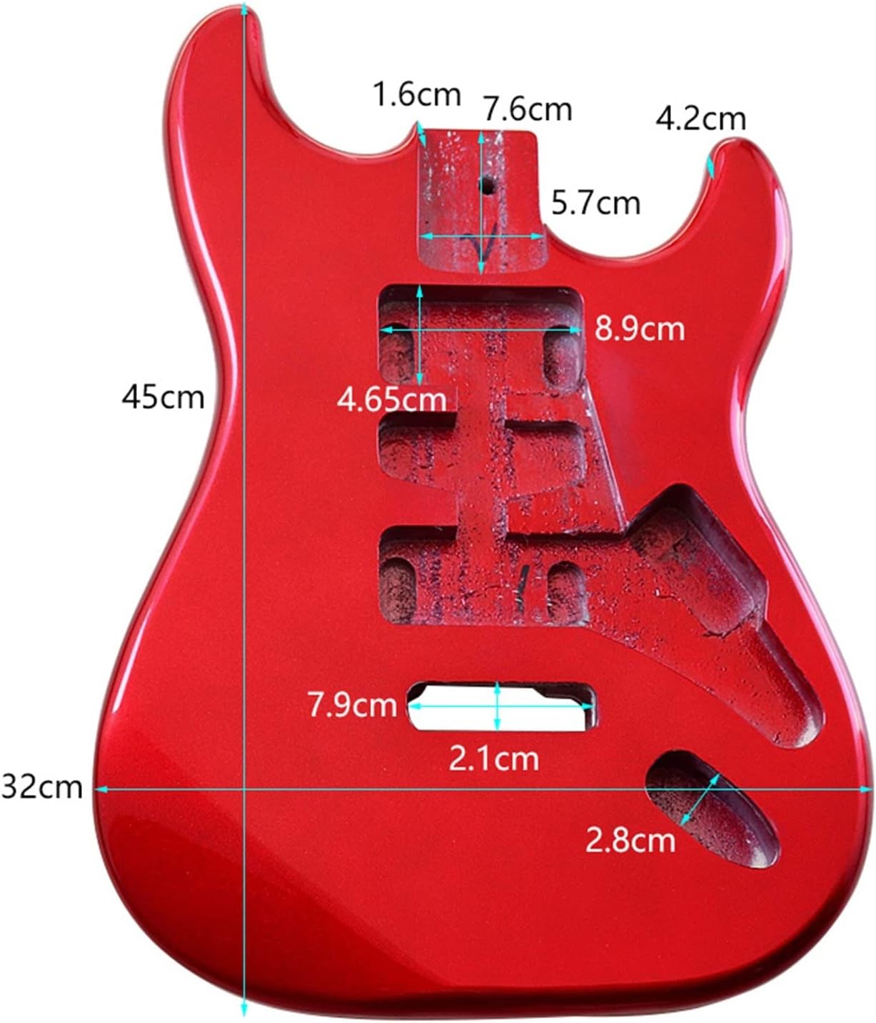 Electric Guitar Body Poplar Wood Electric Guitar Body DIY Guitar Kit (Color : 8)