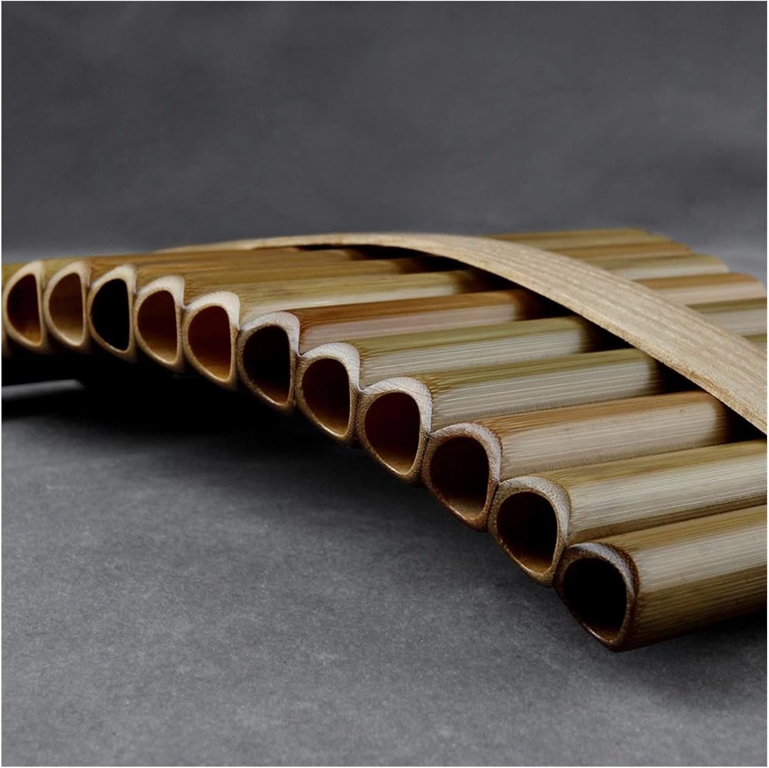PanPipes Woodwind Instrument 15 Pipes G Key Pan Flute Pan Pipes Woodwind Instrument Bamboo Pan Flute (Color : Left-Hand)